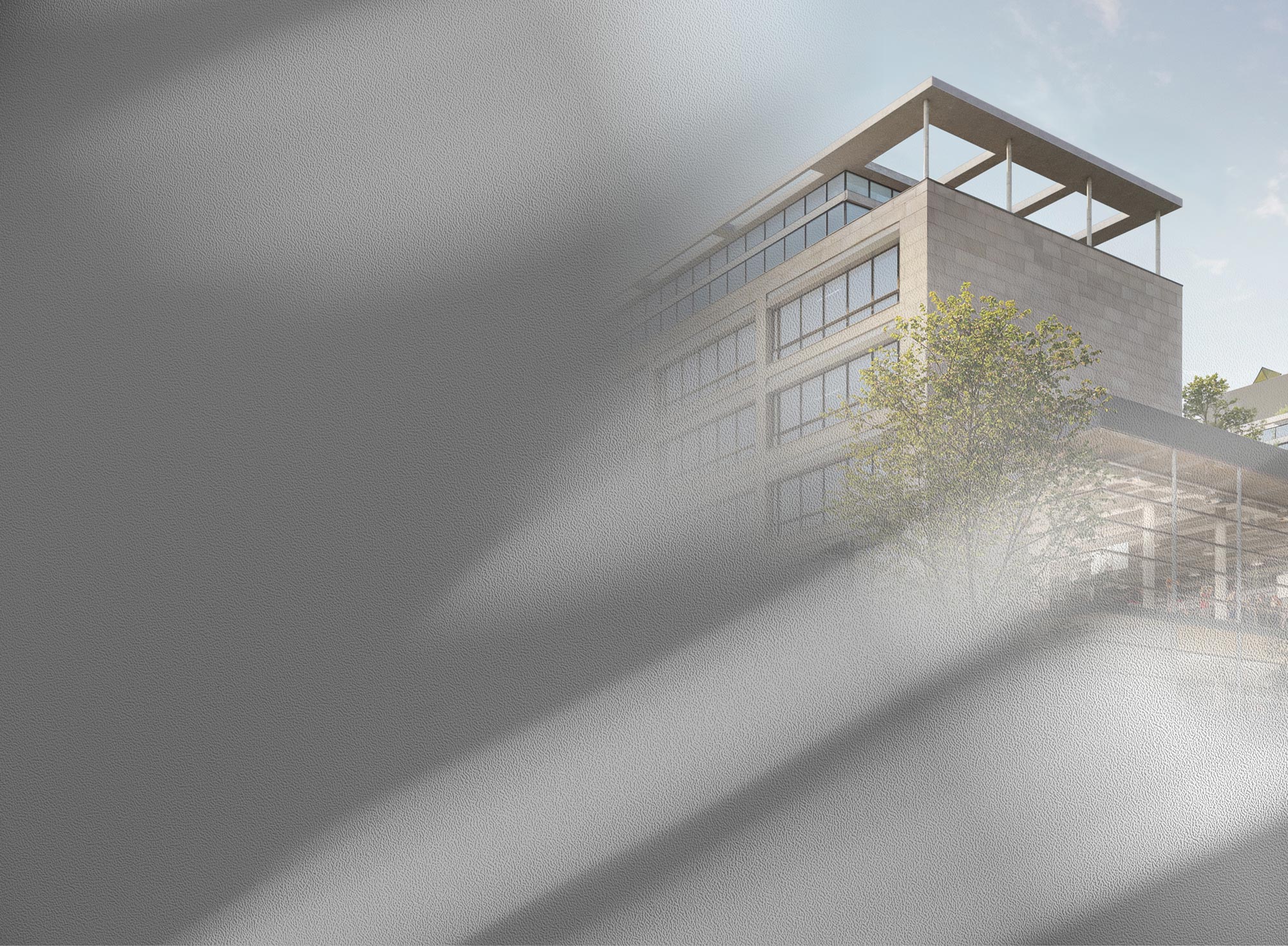 Außenansicht des CAMPUS 151 mit Passanten